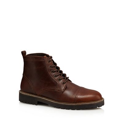 Red Herring Brown 'Neptune' leather boots